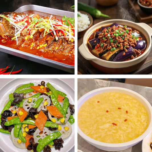 5月17日周日（B餐）家乡菜：酱香烤鱼    肉沫茄子     荷塘小炒     鸡茸玉米羹