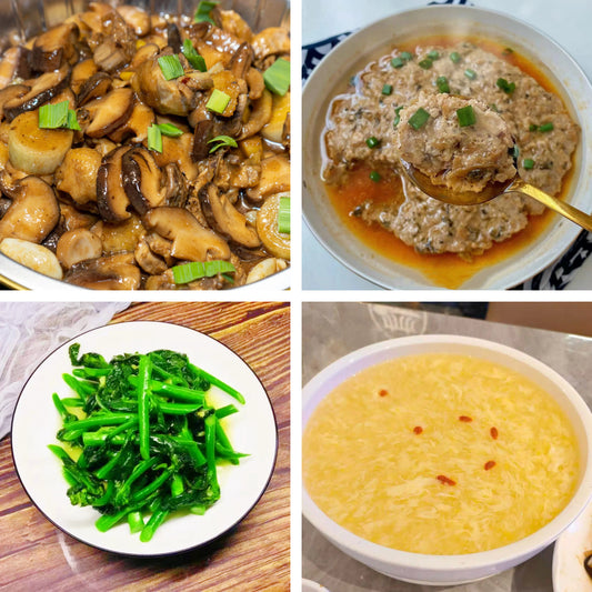 9月2日周三（B餐）家乡菜：小鸡炖蘑菇     冬菜蒸肉饼     姜汁炒芥兰    鸡茸玉米羹