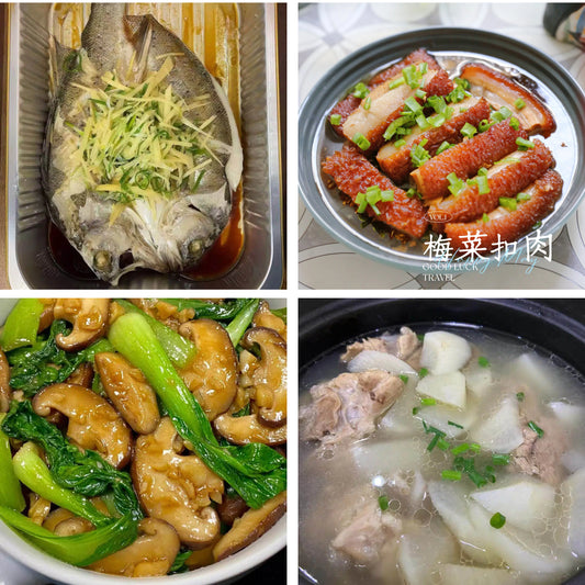 2月27日周五（B餐）家乡菜：清蒸鲈鱼    梅菜扣肉     花菇油菜    筒骨萝卜汤