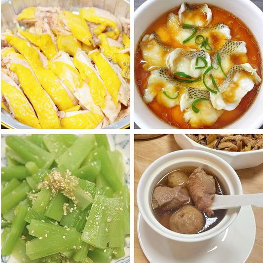 6月11日周四（B餐）家乡菜：广东白切鸡    鱼片蒸蛋羹     爽口莴笋    南北杏菜干龙骨汤