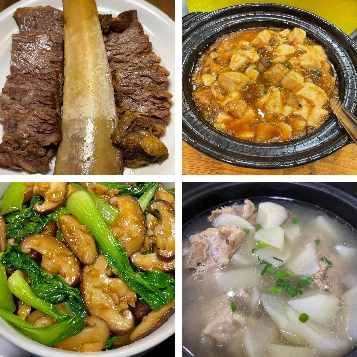 8月25日周二（B餐）家乡菜：酱香牛肋排    咸鱼鸡粒豆腐煲    花菇油菜    筒骨萝卜汤