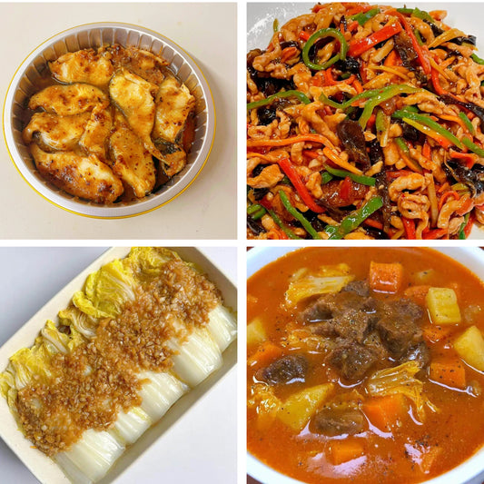 3月1日周日（B餐）家乡菜：豉汁蒸银鳕鱼     鱼香肉丝     蒜蓉蒸娃娃菜     罗宋汤