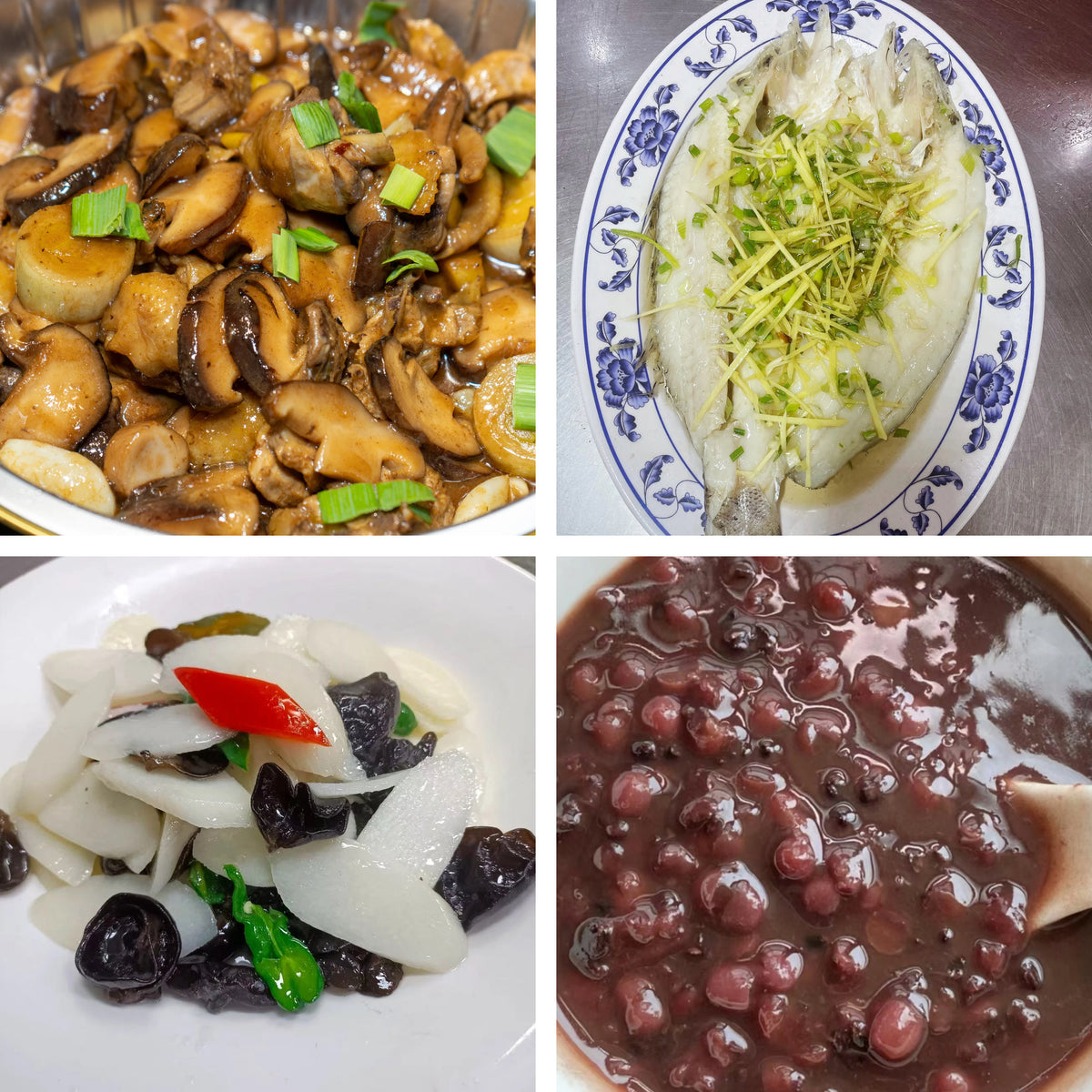 9月21日周一（B餐）家乡菜：小鸡炖蘑菇    湛江特色“一夜埕”   山药炒木耳    陈皮红豆沙