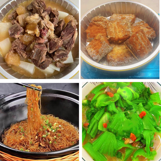 3月16日周一（B餐）家乡菜：清汤萝卜牛腩     椒盐带鱼     节瓜海米粉丝煲     上汤芥菜