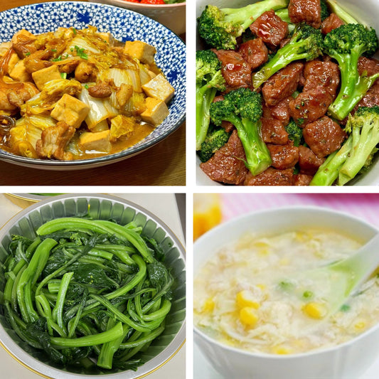 10月9日周五（B餐）家乡菜：猪肉白菜炖豆腐     西兰花炒牛肉     上汤菜心   鸡茸玉米羹