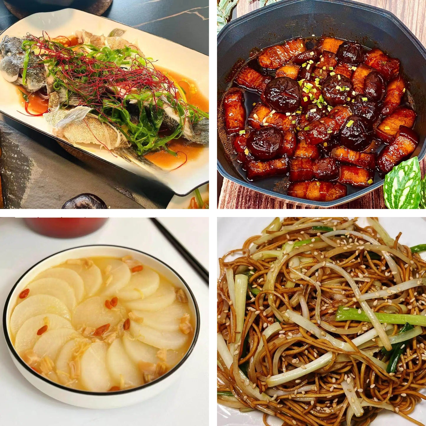 9月6日周日（B餐）家乡菜：清蒸笋壳鱼（2磅）    香菇焖五花肉    鸡汤萝卜   豉油皇炒面