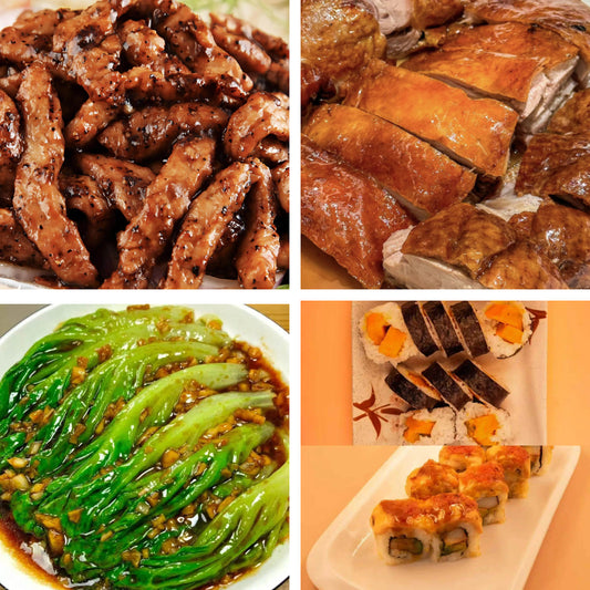 3月26日周四（B餐）家乡菜：铁板黑椒牛柳      广东烧鸭     蚝油生菜    日式卷