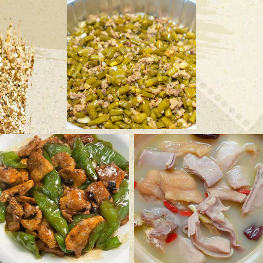 3月13日周五（C餐）精致小餐：肉沫酸豆角🌶️      豉椒炒肉片      胡椒猪肚鸡汤