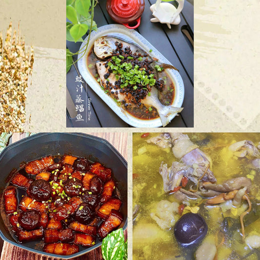 8月14日周五（C餐）精致小餐：豉汁蒸鲳鱼    五花腩焖香菇     滋补养颜土鸡汤
