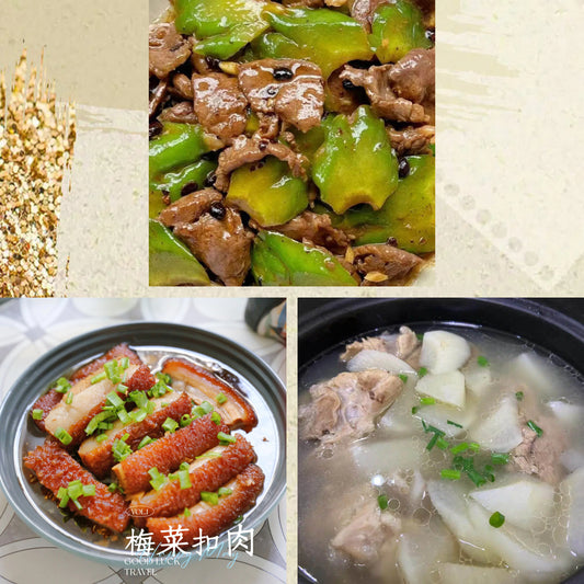 2月27日周五（C餐）精致小餐：凉瓜牛肉     梅菜扣肉    筒骨萝卜汤