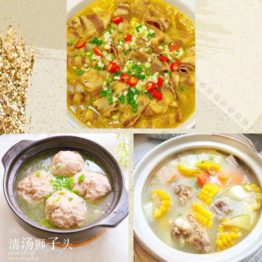 9月14日周一（C餐）精致小餐：金汤肥牛🌶️     清汤狮子头      排骨玉米汤