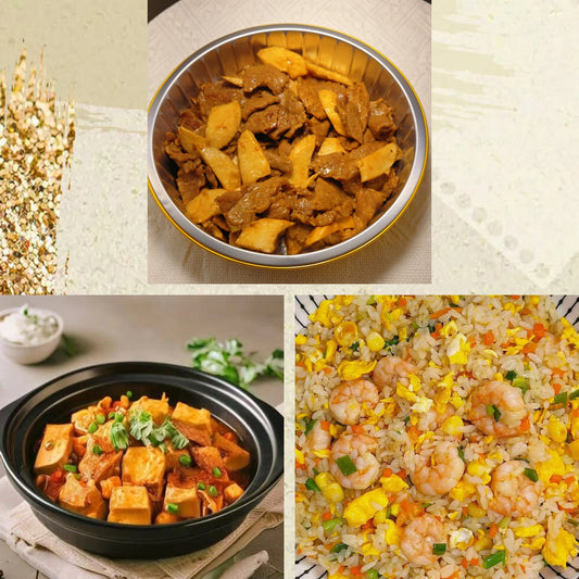 8月10日周一（C餐）精致小餐：菌菇炒牛肉     红烧豆腐   虾仁腊肠炒饭