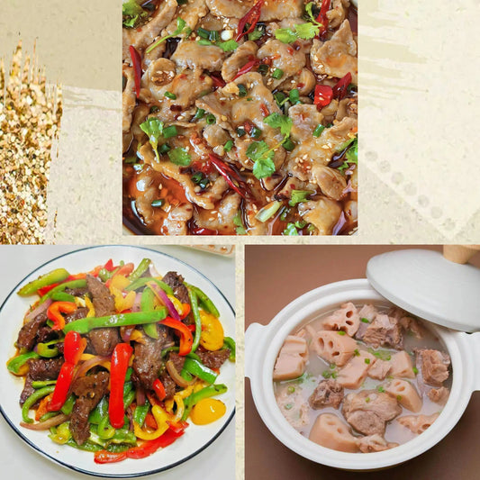 9月4日周五（C餐）精致小餐：水煮肉片🌶️   豉椒炒牛肉     海带莲藕龙骨汤