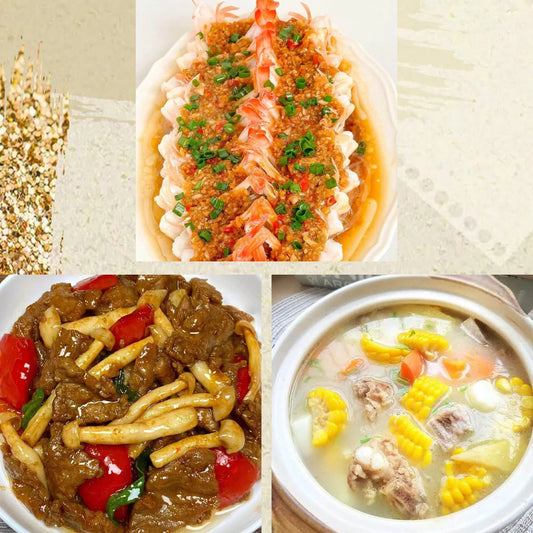 5月24日周日（C餐）精致小餐：蒜蓉粉丝蒸开边虾     鸡腿菇炒牛肉       玉米萝卜龙骨汤