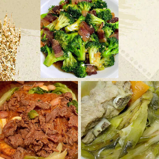 2月10日周二（C餐）精致小餐：腊肠炒西蓝花      粉丝节瓜肥牛煲      霸王花龙骨汤