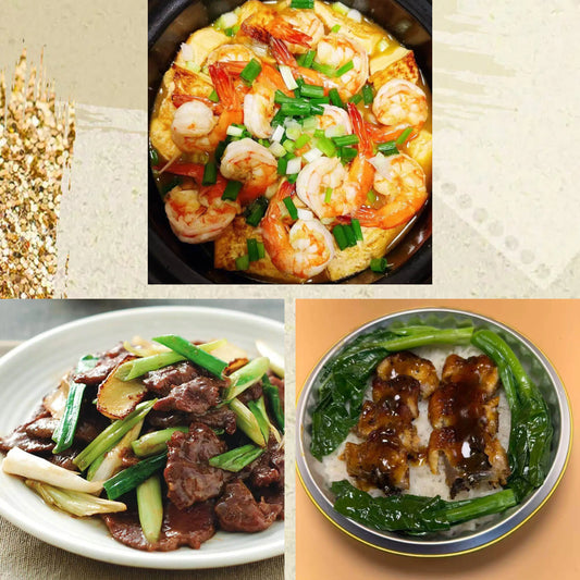 4月16日周四（C餐）精致小餐：鲜虾白菜炖豆腐     葱爆牛肉      鳗鱼钵仔饭（2钵）