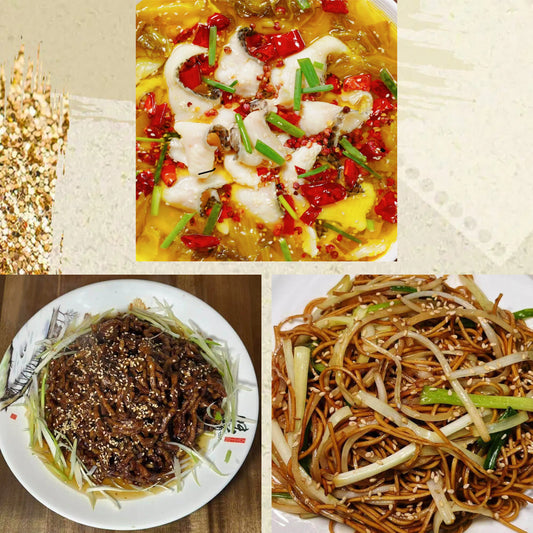 4月13日周一（C餐）精致小餐：酸菜鱼🌶️     京酱肉丝     豉油皇炒面