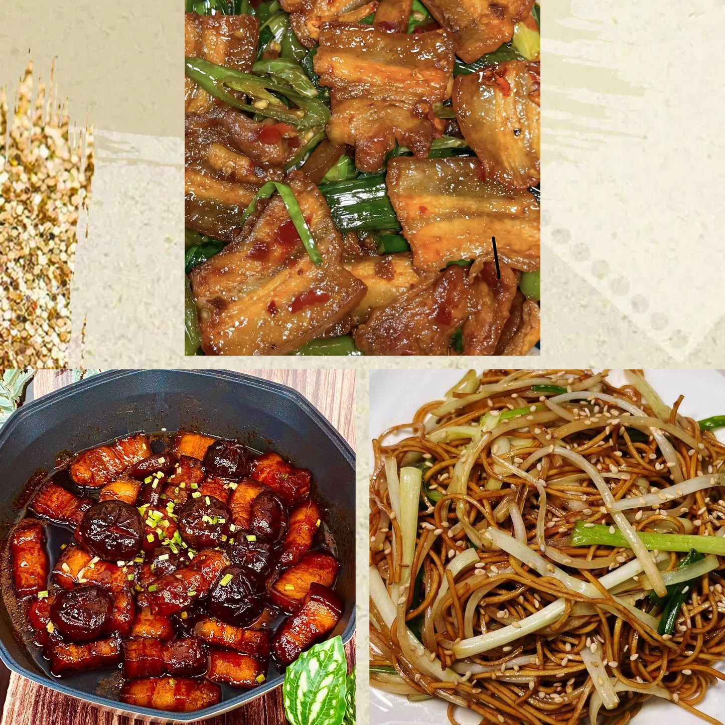 9月6日周日（C餐）精致小餐：川式回锅肉🌶️     香菇焖五花肉     豉油皇炒面
