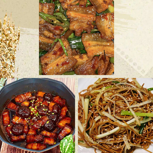 9月6日周日（C餐）精致小餐：川式回锅肉🌶️     香菇焖五花肉     豉油皇炒面