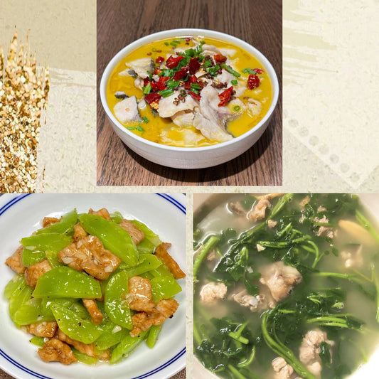 9月23日周三（C餐）精致小餐：金汤鱼片🌶️    莴笋炒肉片    龙骨西洋菜汤