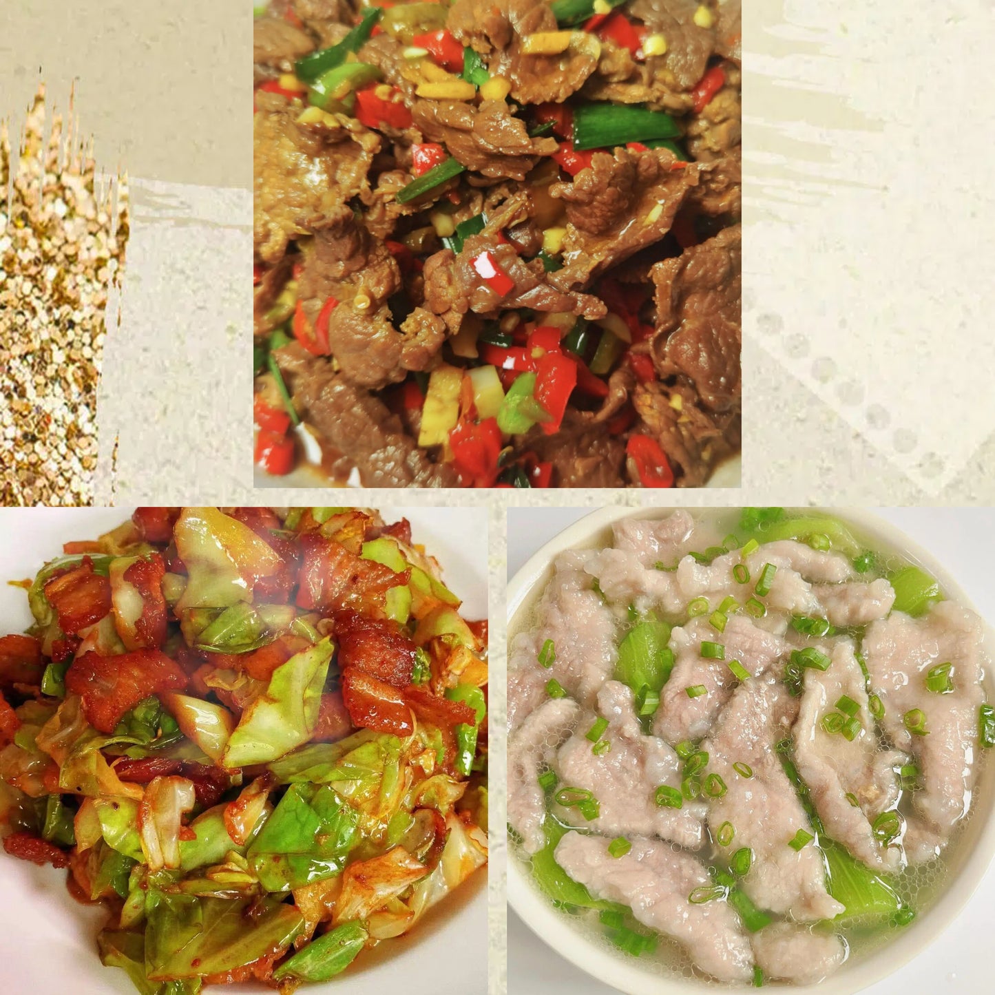 12月11日周四（C餐）精致小餐：农家小炒肉🌶️    五花肉炒包菜     丝瓜肉片汤