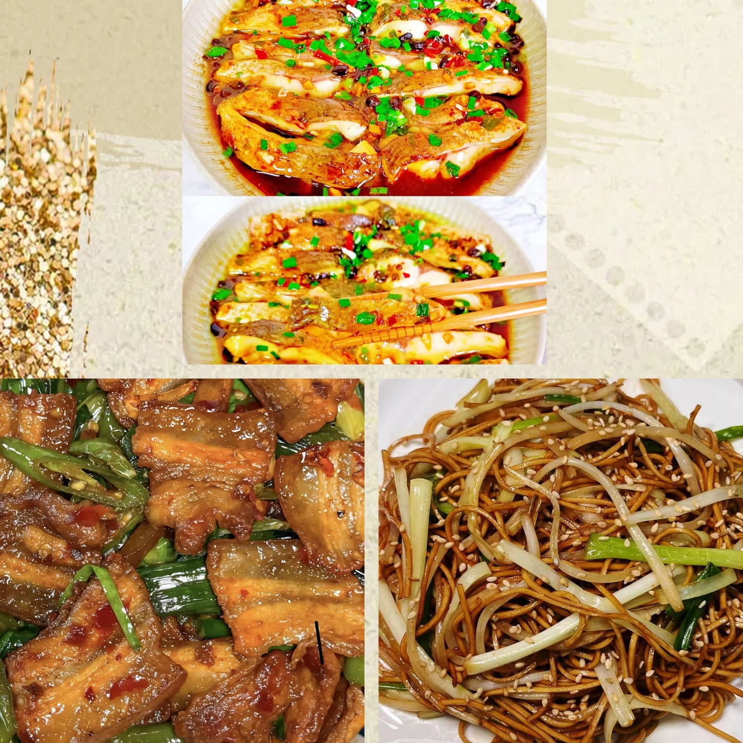 9月30日周二（C餐）精致小餐：豉汁蒸清江鱼     川式回锅肉🌶️    豉油皇炒面