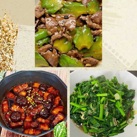 5月15日周五（C餐）精致小餐：凉瓜牛肉     香菇焖五花肉     清炒油菜
