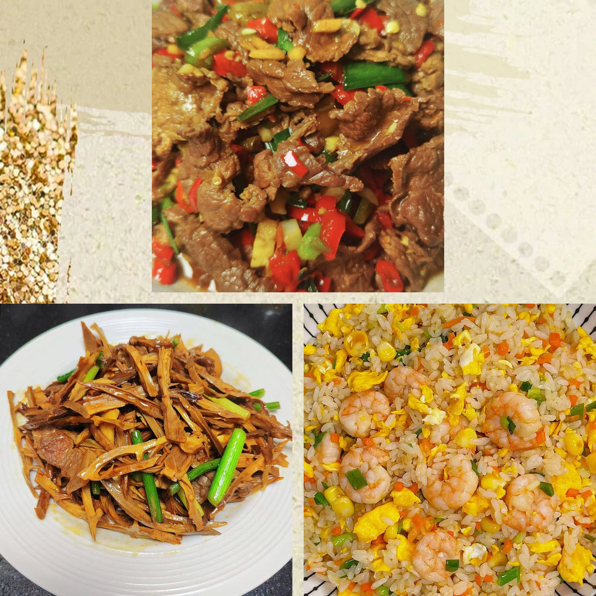 11月1日周日（C餐）精致小餐：农家小炒肉🌶️    五花肉炒笋干     虾仁炒饭