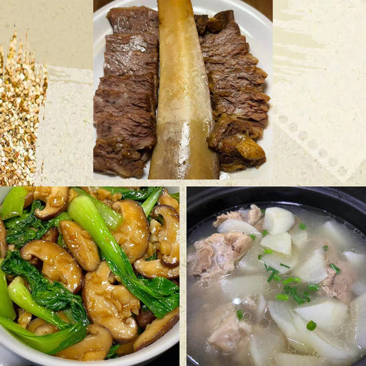8月25日周二（D餐）精致小餐：酱香牛肋排    花菇油菜    筒骨萝卜汤