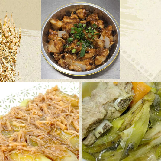 10月17日周五（D餐）精致小餐：豉汁蒸银鳕鱼    瑶柱瓜脯    霸王花龙骨汤