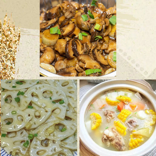 6月12日周五（D餐）精致小餐：小鸡炖蘑菇       清炒藕片      玉米红萝卜排骨汤