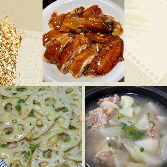 4月24日周五（D餐）精致小餐：易佰招牌豉油鸡      南乳炒藕片     筒骨萝卜汤