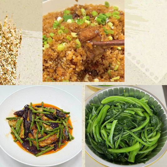 9月10日周四（D餐）精致小餐：糯香排骨      长豆角烧茄子    上汤油菜