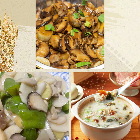 5月7日周四（D餐）精致小餐：小鸡炖蘑菇     山药炒平菇    皮蛋瘦肉粥