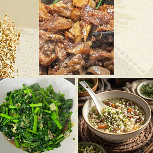 2月21日周六（D餐）无辣不欢：支竹马蹄焖羊腩      蒜香油菜    西湖牛肉羹