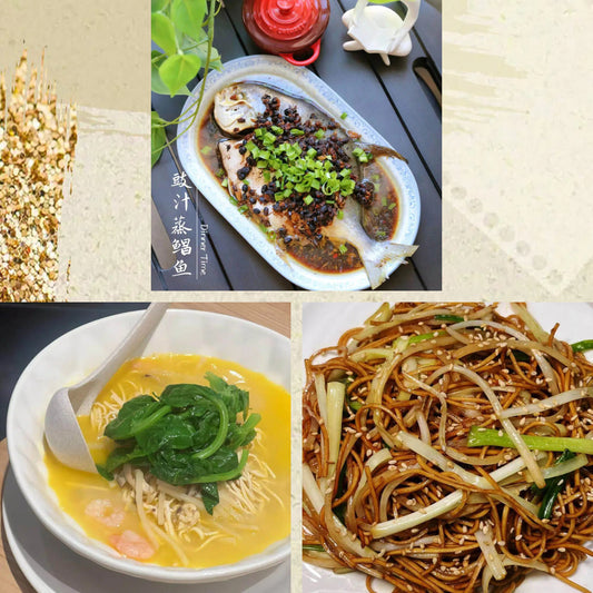 3月4日周三（D餐）精致小餐：豉汁蒸金鲳鱼      鸡汤干丝    豉油皇炒面