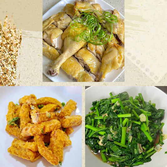 5月15日周五（D餐）精致小餐：客家盐焗鸡     金沙南瓜    清炒油菜