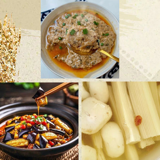 3月29日周日（D餐）精致小餐：冬菜蒸肉饼      咸鱼鸡粒茄子煲    茅根竹蔗马蹄水