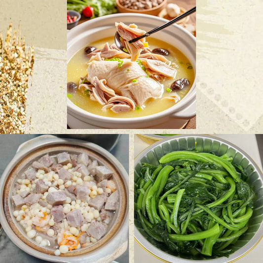 2月5日周四（D餐）精致小餐：猪肚捞鸡    芡实芋头煲     上汤油菜