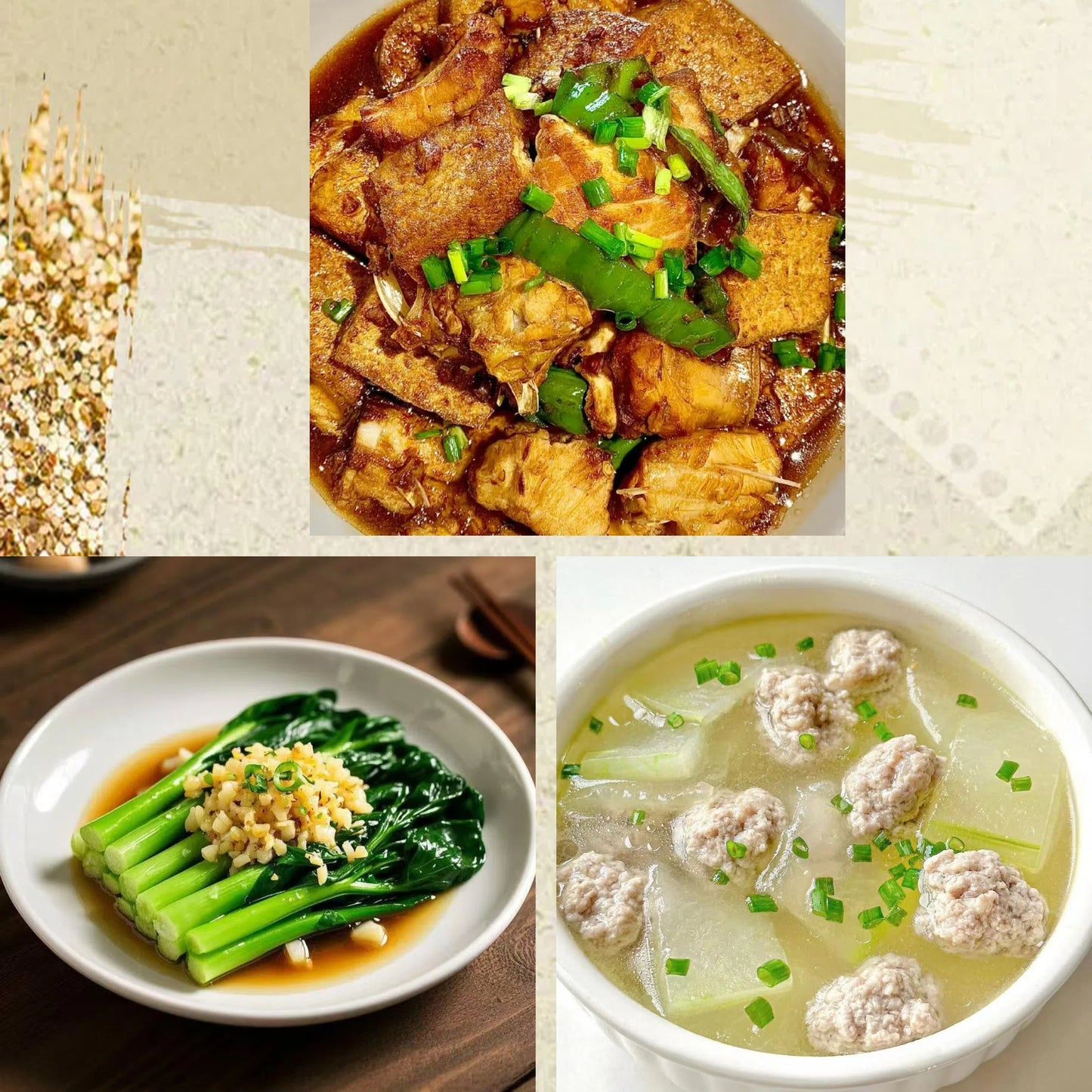 9月2日周二（D餐）精致小餐：红烧豆腐焖鱼块    蒜香广东菜心   冬瓜丸子汤