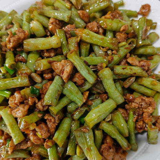 10月24日周五（I餐）精品菜：肉沫豆角（当日订单满💲36即可免费配送，如果单独订此餐，需额外支付$10派送费）