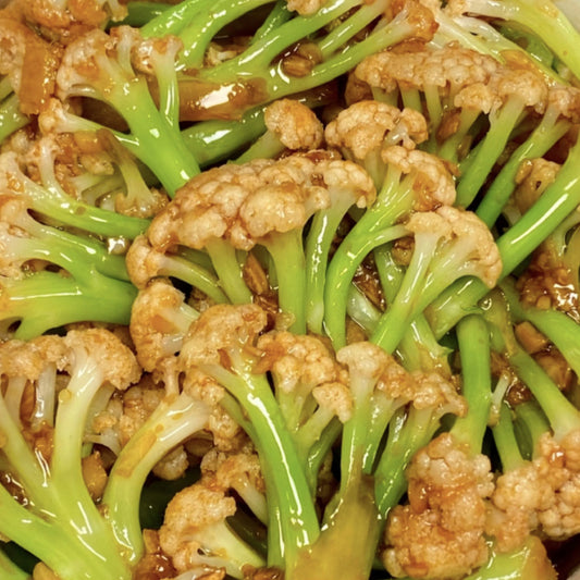 4月17日周五（G餐）精品菜：蒜香散花菜