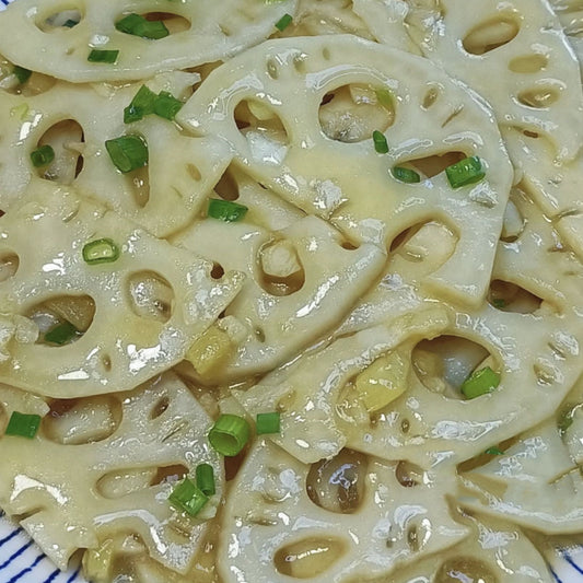 3月5日周四（G餐）精品菜：南乳炒藕片（当日订单满💲36即可免费配送，如果单独订此餐，需额外支付$10派送费）