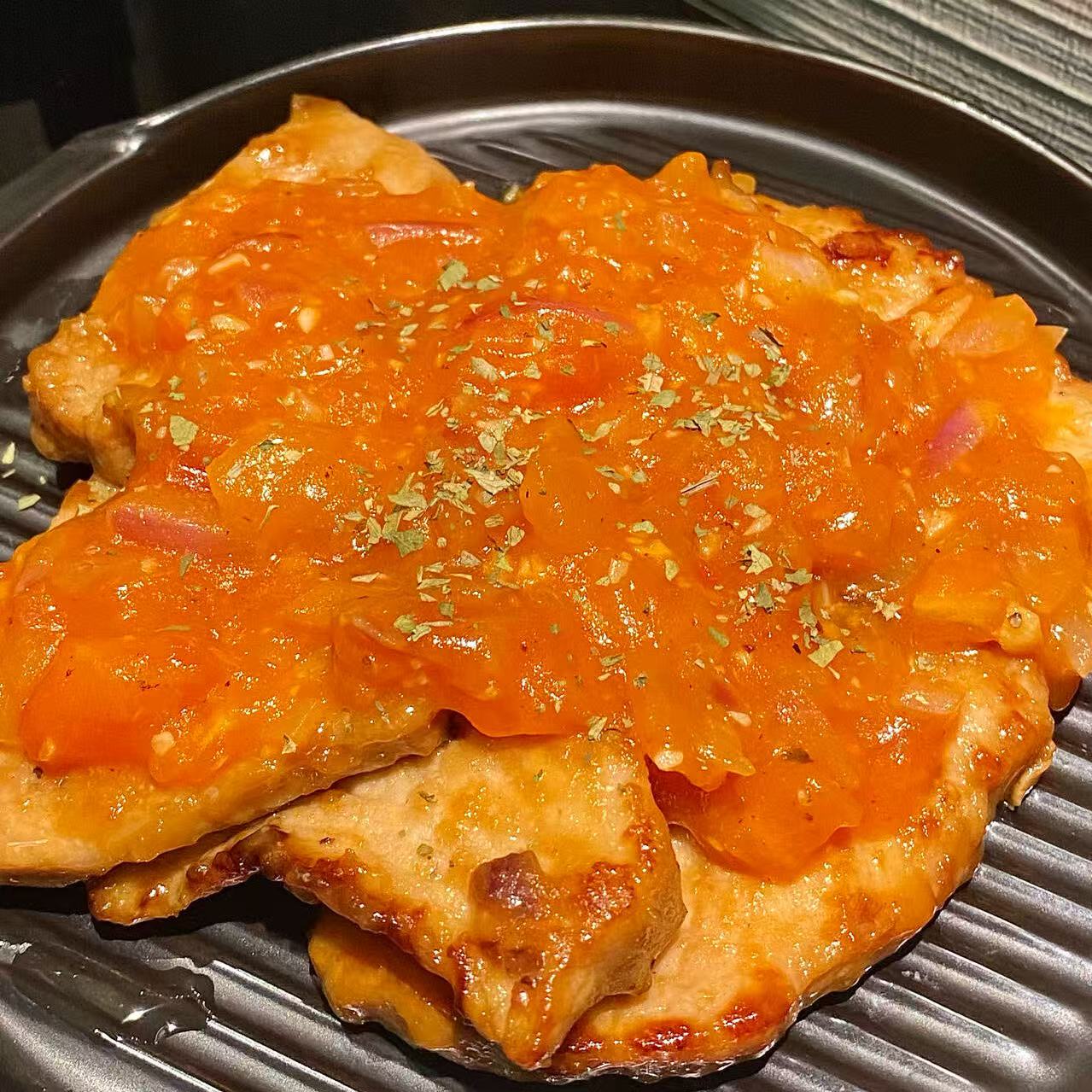 7月30日周四（H餐）精品菜：茄汁猪扒