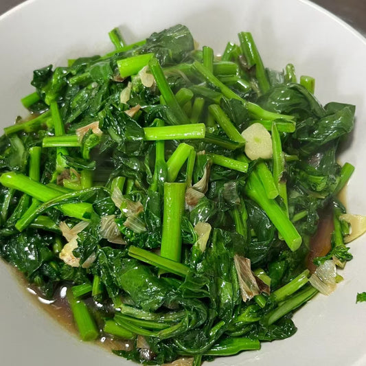 2月21日周六（G餐）精品菜：蒜香油菜 （当日订单满💲36即可免费配送，如果单独订此餐，需额外支付$10派送费）