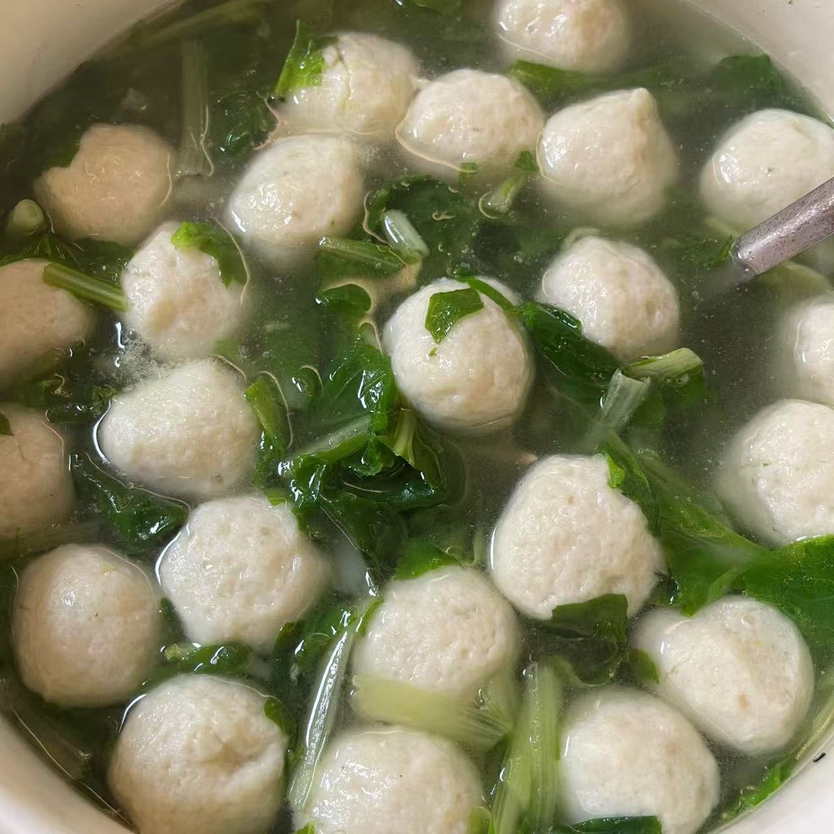 9月7日周一（G餐）精品菜：鲮鱼球浸菠菜